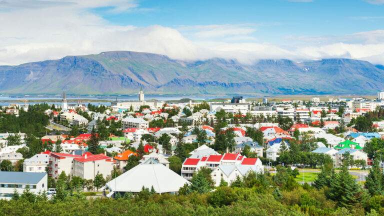 Landscape image of Reykjavik Iceland