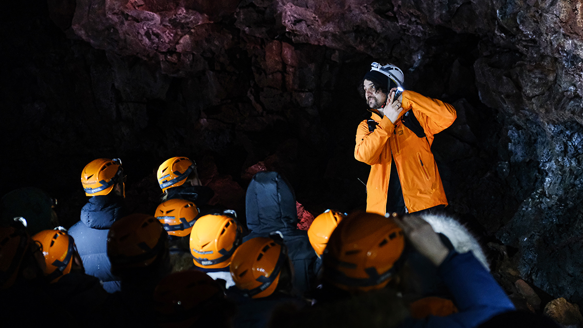 Lava tube caving