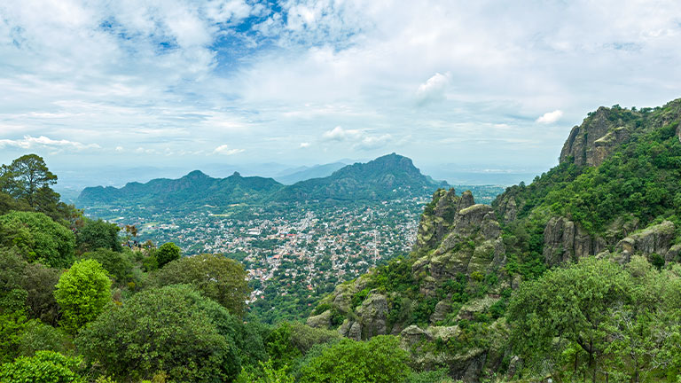 Aerial-Panoramic-View-Tepoztlan-Mexico