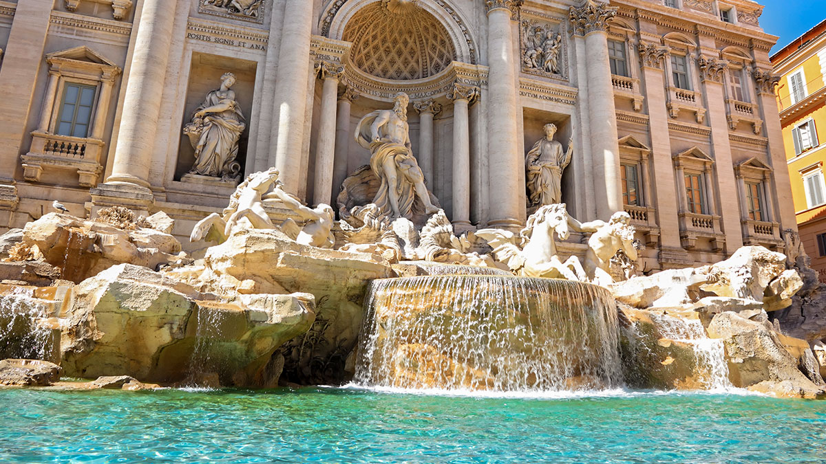 Trevi Fountain, Rome, Italy. Rome, Trevi Fountain (Fontana di Trevi), Italy