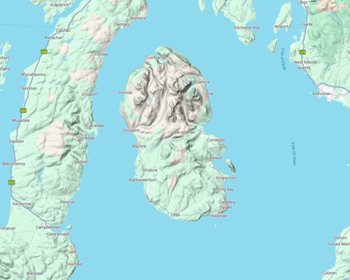 Isle of Arran map
