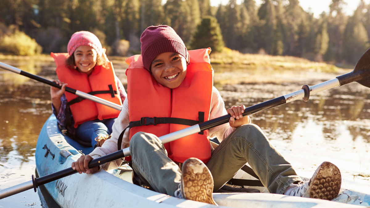 young scouts kayaking