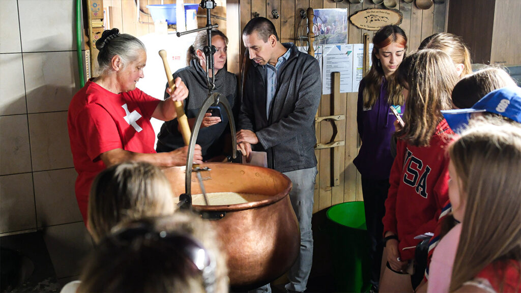 Cheesemakers visit in Adelboden