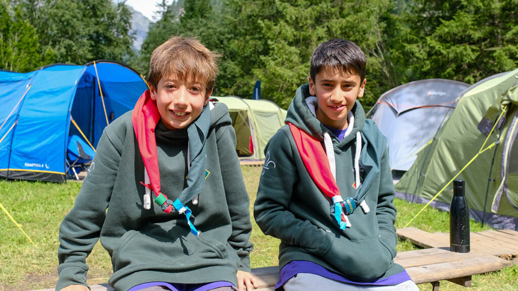 Epping eagles at their camp site