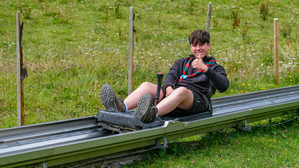 Toboggan run in os