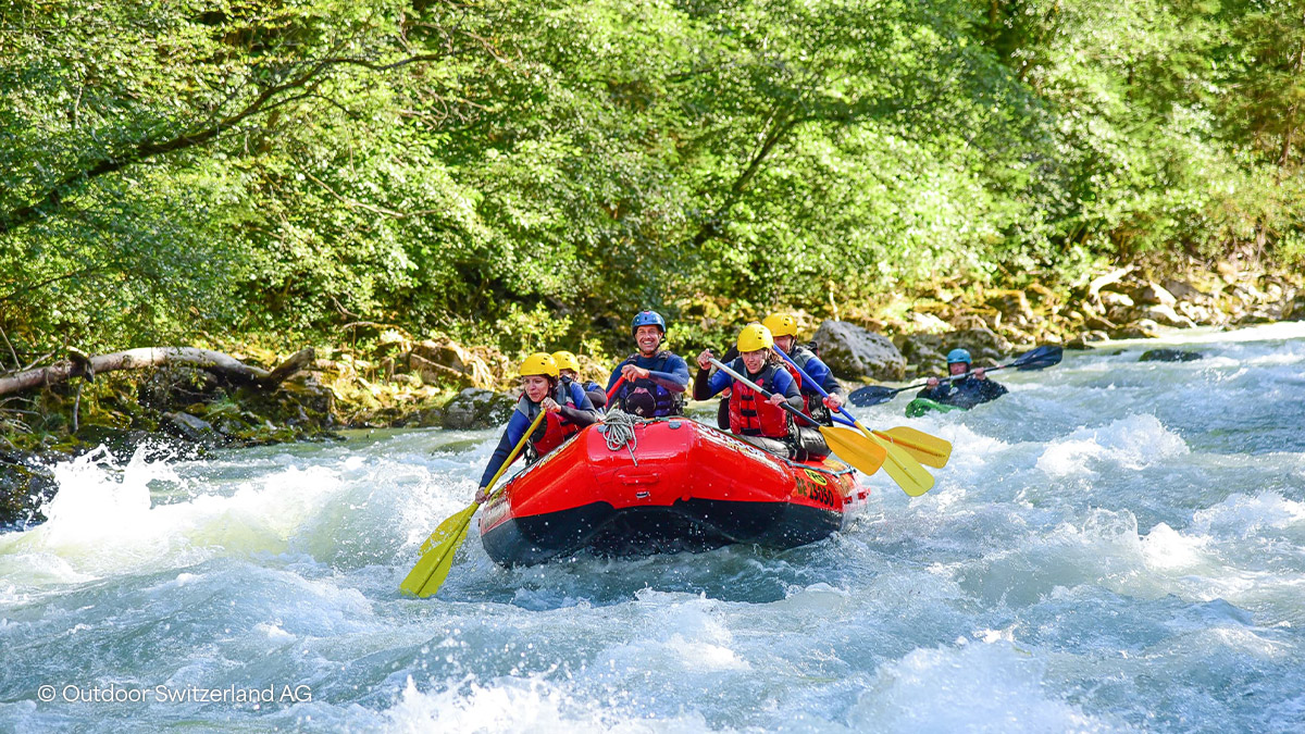 rafting on the Simme River