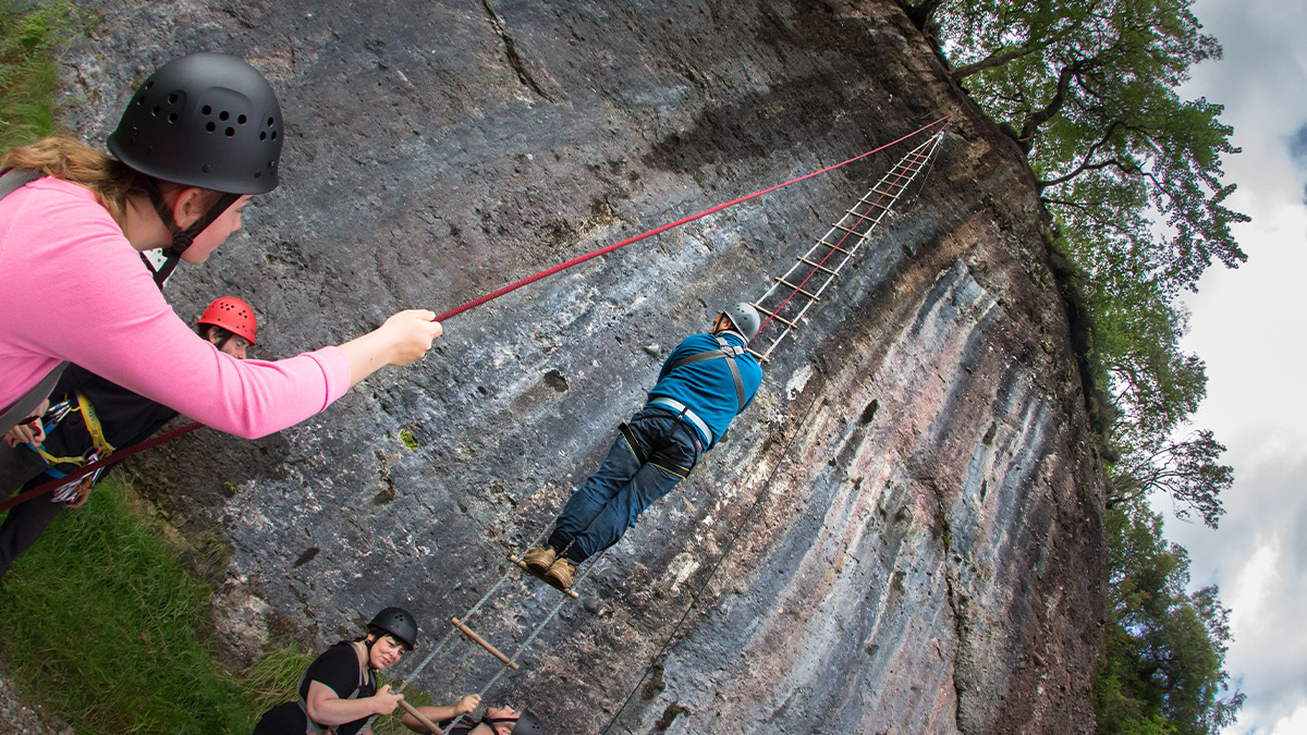 abseiling on the Isle of Arran