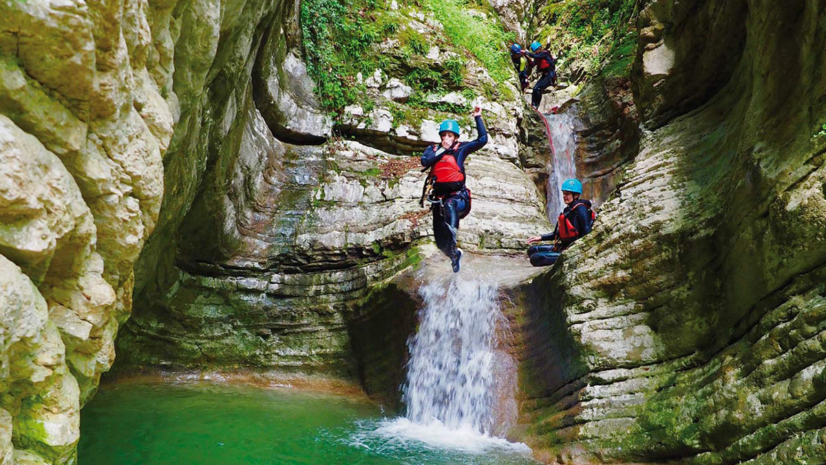 Canyoning at Lake Garda