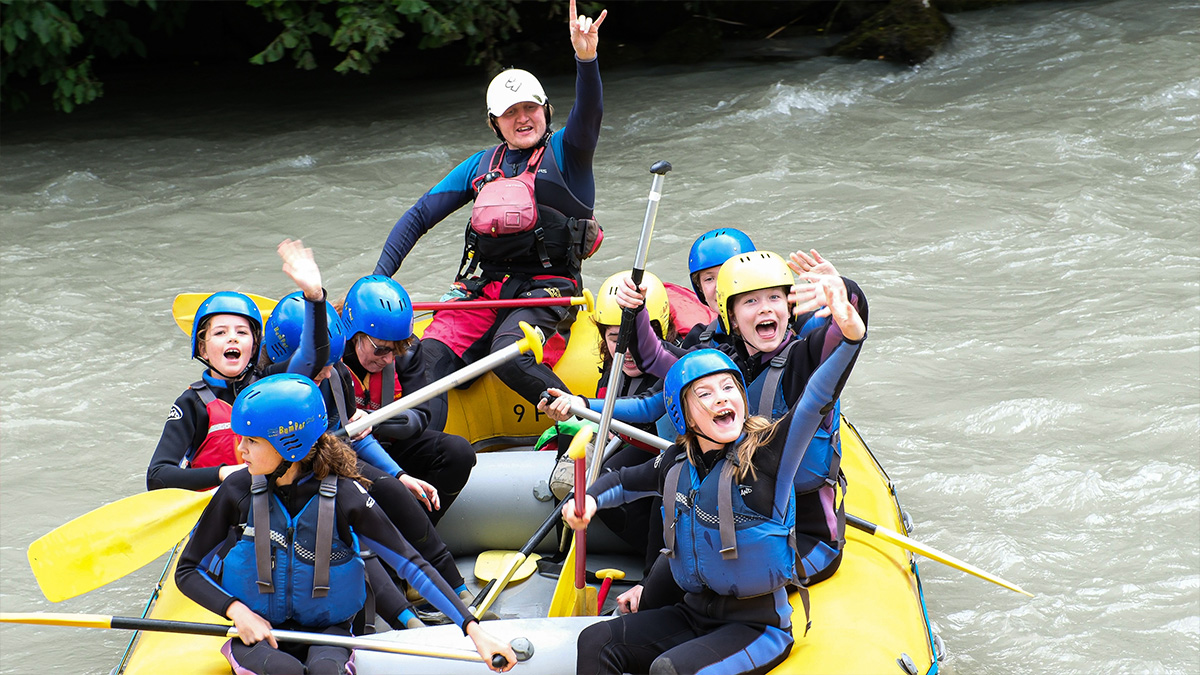 Hexham white water rafting in Switzerland