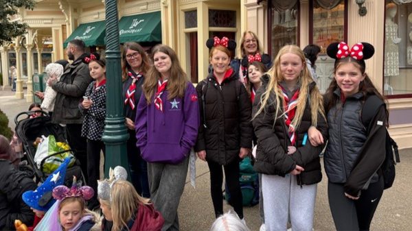 3rd Areley Kings Guides celebrating 50 years at Disneyland Paris