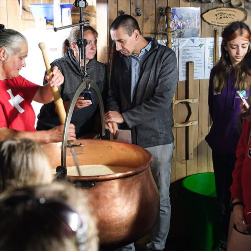 Cheesemakers visit in Adelboden