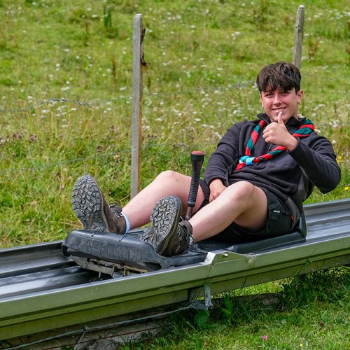 Toboggan run in os