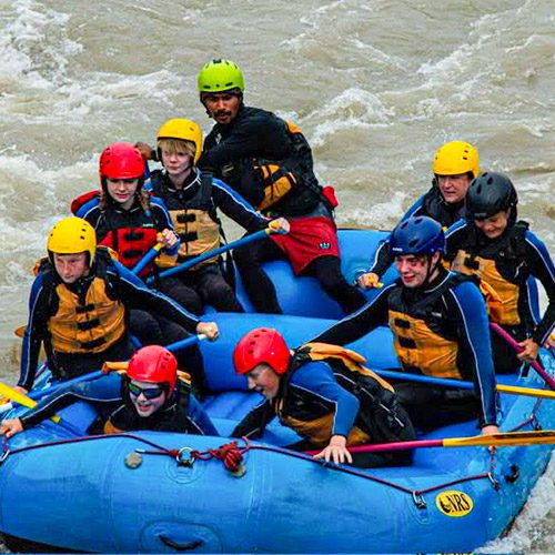 Scouts white water rafting