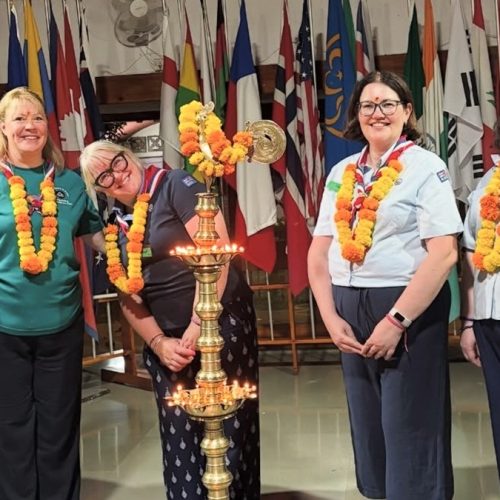 Girlguiding lancashire at Sangam WAGGGS centre