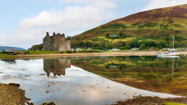 view of Lochranza on the Isle of Arran