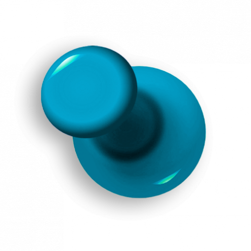 Light blue pin