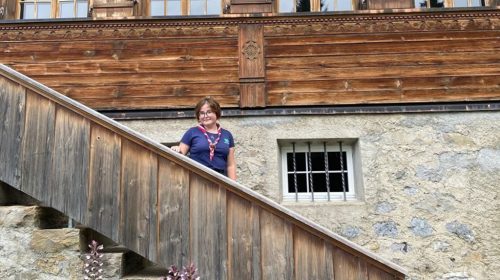 Rosa the rep in Adelboden