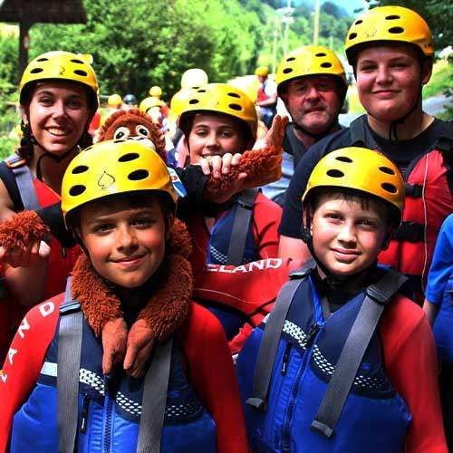 scout-signpost-2 Scout group posing for a photo after a water activity